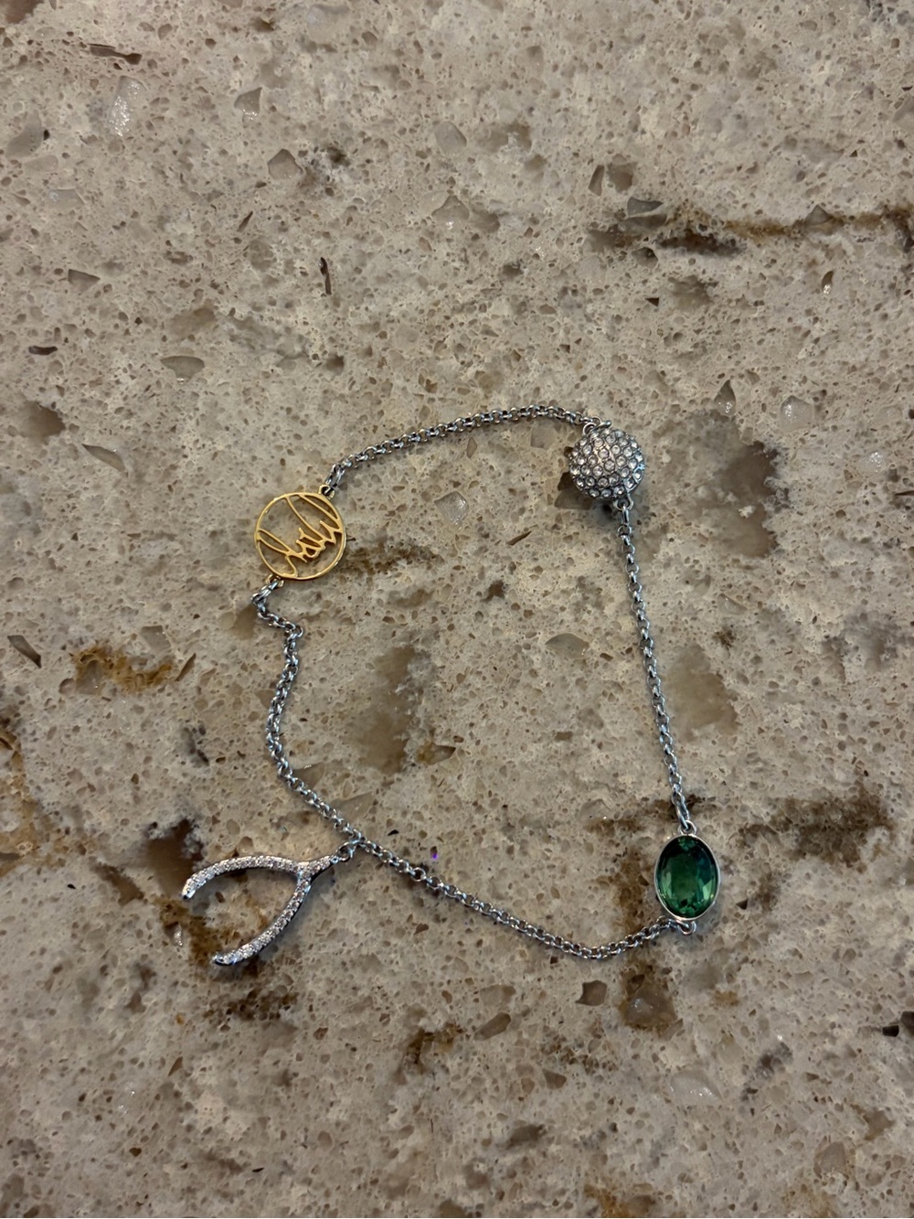 SWAROVSKI Sterling Silver Charm Bracelet